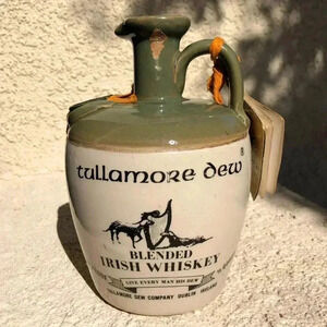 Tullamore Dew Irish Whiskey Ceramic Jug Vintage